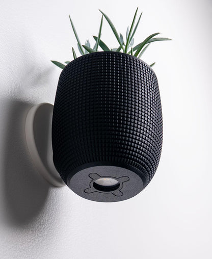 3D Printed Wall Planter Lamp – Modern Textured Plant Holder with Ambient Light