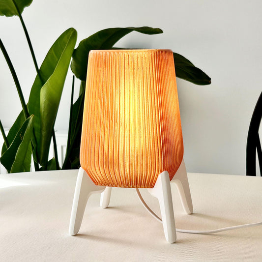 Freya Glow – 3D Printed Ambient Table Lamp | Modern Sculptural Bedside Light